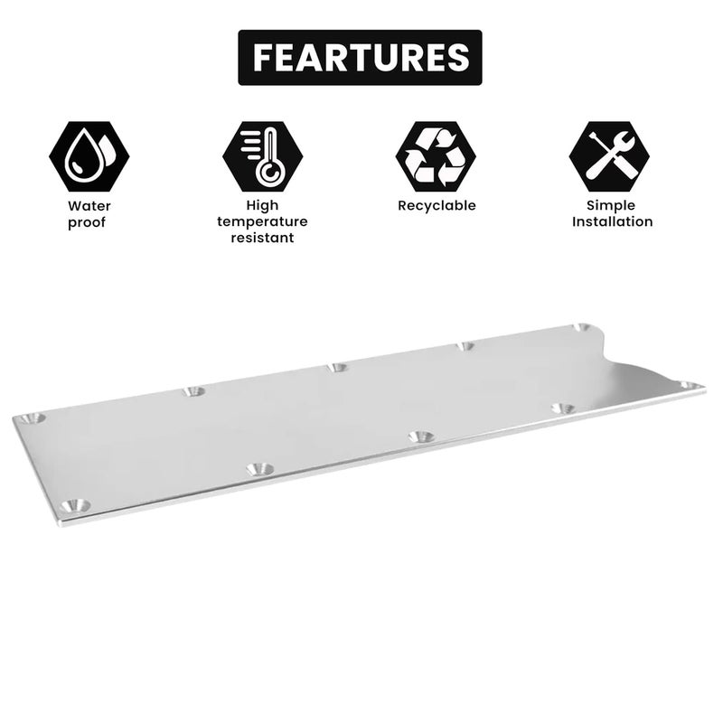 Endxedo LS Gen 3 Valley Pan Cover Plate Low Profile Custom Knock Sensor LSX LS1 LM7 LR4 LQ4 LS6 L59 LQ9 LM4 L33 (Silver) - Image 4